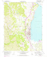 Lakeport California Historical topographic map, 1:24000 scale, 7.5 X 7.5 Minute, Year 1958