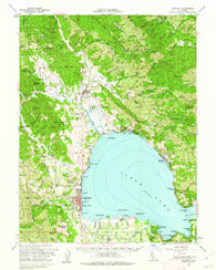 Lakeport California Historical topographic map, 1:62500 scale, 15 X 15 Minute, Year 1958