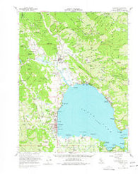 Lakeport California Historical topographic map, 1:62500 scale, 15 X 15 Minute, Year 1958