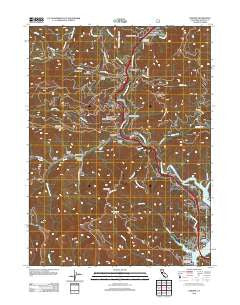 Lamoine California Historical topographic map, 1:24000 scale, 7.5 X 7.5 Minute, Year 2012