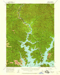 Lamoine California Historical topographic map, 1:62500 scale, 15 X 15 Minute, Year 1957