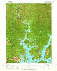 Lamoine California Historical topographic map, 1:62500 scale, 15 X 15 Minute, Year 1957