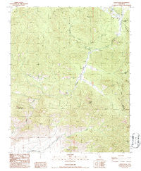Lamont Peak California Historical topographic map, 1:24000 scale, 7.5 X 7.5 Minute, Year 1986