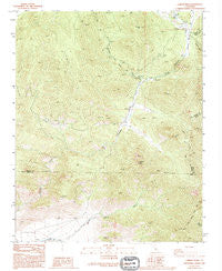 Lamont Peak California Historical topographic map, 1:24000 scale, 7.5 X 7.5 Minute, Year 1986