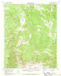 Lamont Peak California Historical topographic map, 1:62500 scale, 15 X 15 Minute, Year 1956