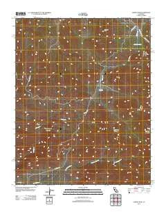Lamont Peak California Historical topographic map, 1:24000 scale, 7.5 X 7.5 Minute, Year 2012