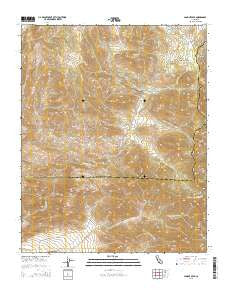 Lamont Peak California Current topographic map, 1:24000 scale, 7.5 X 7.5 Minute, Year 2015
