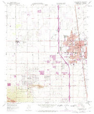 Lancaster West California Historical topographic map, 1:24000 scale, 7.5 X 7.5 Minute, Year 1958