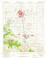 Lancaster California Historical topographic map, 1:62500 scale, 15 X 15 Minute, Year 1958