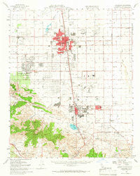 Lancaster California Historical topographic map, 1:62500 scale, 15 X 15 Minute, Year 1958