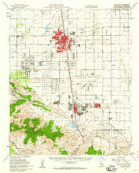 Lancaster California Historical topographic map, 1:62500 scale, 15 X 15 Minute, Year 1958