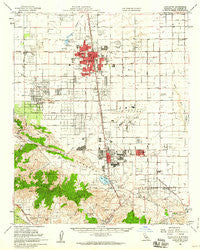 Lancaster California Historical topographic map, 1:62500 scale, 15 X 15 Minute, Year 1958