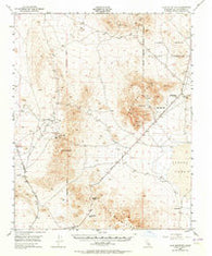 Lane Mountain California Historical topographic map, 1:62500 scale, 15 X 15 Minute, Year 1948