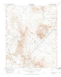 Lane Mountain California Historical topographic map, 1:62500 scale, 15 X 15 Minute, Year 1948