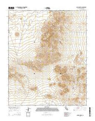 Lane Mountain California Current topographic map, 1:24000 scale, 7.5 X 7.5 Minute, Year 2015