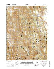 Lane Reservoir California Current topographic map, 1:24000 scale, 7.5 X 7.5 Minute, Year 2015