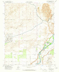 Lanes Bridge California Historical topographic map, 1:24000 scale, 7.5 X 7.5 Minute, Year 1964