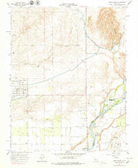 Lanes Bridge California Historical topographic map, 1:24000 scale, 7.5 X 7.5 Minute, Year 1964