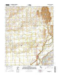 Lanes Bridge California Current topographic map, 1:24000 scale, 7.5 X 7.5 Minute, Year 2015