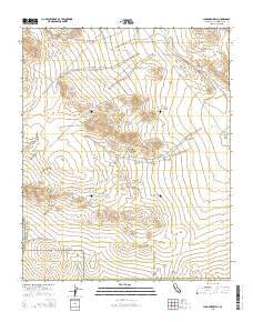 Langford Well California Current topographic map, 1:24000 scale, 7.5 X 7.5 Minute, Year 2015