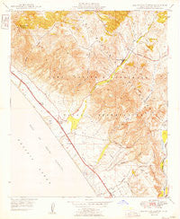 Las Pulgas Canyon California Historical topographic map, 1:24000 scale, 7.5 X 7.5 Minute, Year 1949
