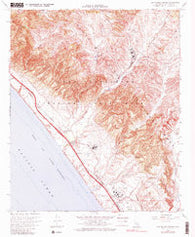 Las Pulgas Canyon California Historical topographic map, 1:24000 scale, 7.5 X 7.5 Minute, Year 1968
