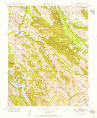 Las Trampas Ridge California Historical topographic map, 1:24000 scale, 7.5 X 7.5 Minute, Year 1947