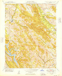 Las Trampas Ridge California Historical topographic map, 1:24000 scale, 7.5 X 7.5 Minute, Year 1949
