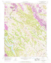 Las Trampas Ridge California Historical topographic map, 1:24000 scale, 7.5 X 7.5 Minute, Year 1959