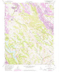Las Trampas Ridge California Historical topographic map, 1:24000 scale, 7.5 X 7.5 Minute, Year 1959