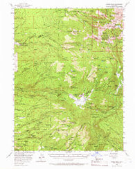 Lassen Peak California Historical topographic map, 1:62500 scale, 15 X 15 Minute, Year 1956