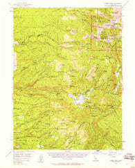Lassen Peak California Historical topographic map, 1:62500 scale, 15 X 15 Minute, Year 1956