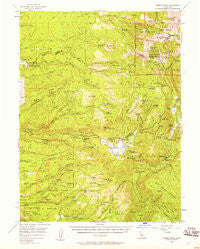 Lassen Peak California Historical topographic map, 1:62500 scale, 15 X 15 Minute, Year 1956