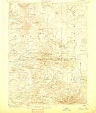 Lassen Peak California Historical topographic map, 1:250000 scale, 1 X 1 Degree, Year 1894
