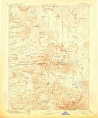 Lassen Peak California Historical topographic map, 1:250000 scale, 1 X 1 Degree, Year 1894