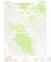 Last Chance Mtn. California Historical topographic map, 1:24000 scale, 7.5 X 7.5 Minute, Year 1987