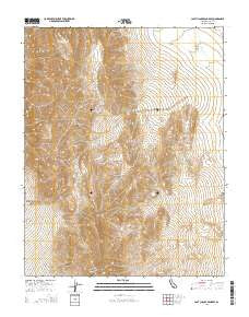Last Chance Range SE California Current topographic map, 1:24000 scale, 7.5 X 7.5 Minute, Year 2015