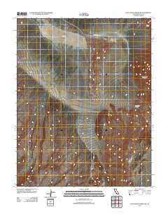 Last Chance Range SW California Historical topographic map, 1:24000 scale, 7.5 X 7.5 Minute, Year 2012