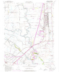 Lathrop California Historical topographic map, 1:24000 scale, 7.5 X 7.5 Minute, Year 1952