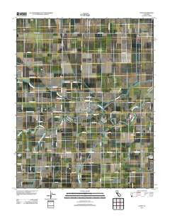 Laton California Historical topographic map, 1:24000 scale, 7.5 X 7.5 Minute, Year 2012