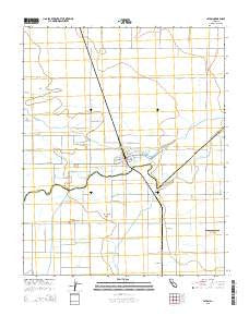 Laton California Current topographic map, 1:24000 scale, 7.5 X 7.5 Minute, Year 2015