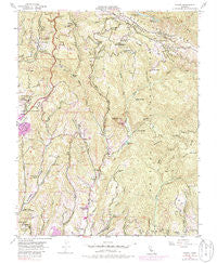 Laurel California Historical topographic map, 1:24000 scale, 7.5 X 7.5 Minute, Year 1955