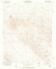 Lavic SE California Historical topographic map, 1:24000 scale, 7.5 X 7.5 Minute, Year 1955