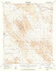 Lavic California Historical topographic map, 1:62500 scale, 15 X 15 Minute, Year 1955