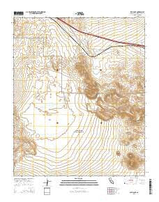 Lavic Lake California Current topographic map, 1:24000 scale, 7.5 X 7.5 Minute, Year 2015