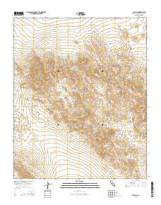 Lavic SE California Current topographic map, 1:24000 scale, 7.5 X 7.5 Minute, Year 2015