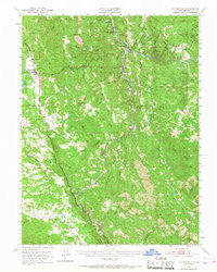 Laytonville California Historical topographic map, 1:62500 scale, 15 X 15 Minute, Year 1951