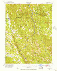 Laytonville California Historical topographic map, 1:62500 scale, 15 X 15 Minute, Year 1951