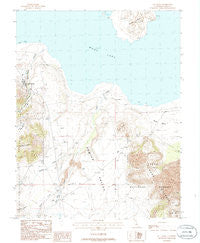 Lee Vining California Historical topographic map, 1:24000 scale, 7.5 X 7.5 Minute, Year 1986