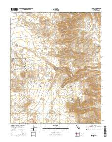 Lee Wash California Current topographic map, 1:24000 scale, 7.5 X 7.5 Minute, Year 2015